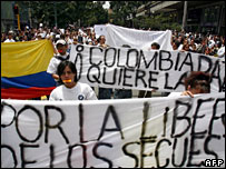 راهپیمایی در کلمبیا