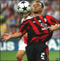 Cafu, no Milan