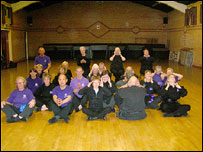 Group of people practising T'ai Chi