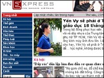 Bài trên trang đầu của VnExpress