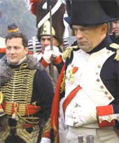 Napoleonic soldiers from a reconstruction