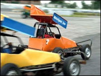 Racing at Hednesford Raceway