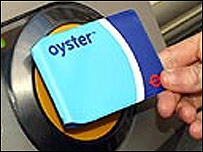 लंदन में चलने वाला ऑयस्टर कार्ड