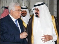 ملک عبدالله و محمود عباس