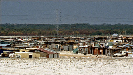 The black township if Cross Road in Cape Town, South Africa, 1994
