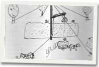 Sgets o hen bigau a mast codi gwair