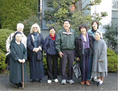Chris Best at the convent in Fukushima