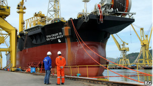 Navio utilizado pela BG no Brasil (Foto: BG)