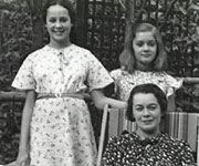 Rosemary Wood with her mother and sister