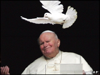 O Papa João Paulo 2º