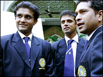 गांगुली, द्रविड़ और तेंदुलकर