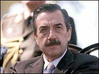 O ex-presidente da Argentina Raúl Alfonsín