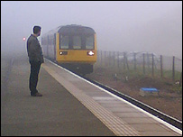 The train arrives at Saltburn.