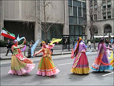 جشن نوروزی ایرانیان در خیابان های نیویورک