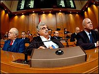 رفيق حريری و اعضای کابينه اش