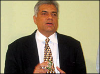 Ranil Wickramasinghe in Colombo (photo Elmo Fernando)