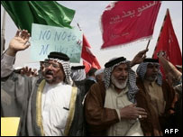 تظاهرات طرفداران مقتدی صدر در بغداد