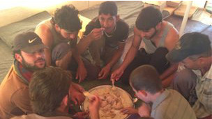 لاجئون سوريون في مخيم الزعتري