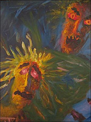 تابلویی از فاطمه شادمان پور از بوشهر