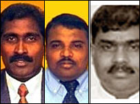 TNA MPs, S Jeyanandamurthy, S Kajendran and P Ariyanetran