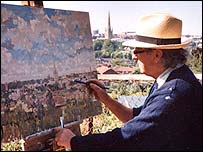 Patrick Boswell painting in Norwich