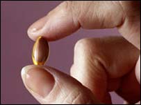 Tek bir adet vitamin tableti