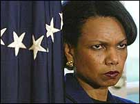 A Conselheira Nacional de Seguraça dos EUA, Condoleezza Rice