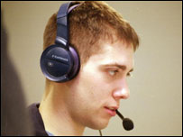 学习外语的学生