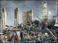 Os restos do World Trade Center