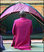 Dr Sentamu conducting a peace vigil