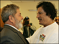 Lula e Khadafi