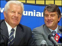 Олександр Мороз і Віктор Ющенко