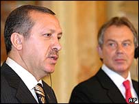 Recep Tayyip Erdoğan Tony Blair'le
