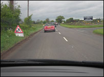 road works in Shropshire for pothole repairs
