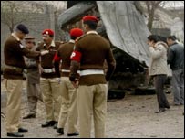 حملے کے بعد ناکہ بندی