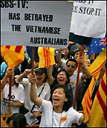 Cảnh biểu tình ở Sydney