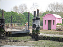 The ferry shelter at Warsash