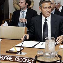George Clooney, BM Güvenlik Konseyi'nin özel oturumunda