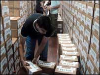 Material para votação