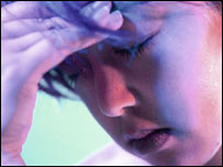 情绪抑郁的年轻人