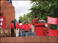 JVP leaders in May Day rally