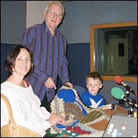 Jenny and David in the Home Truths studio