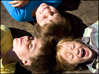 Children having fun outdoors, photo courtesy National Trust