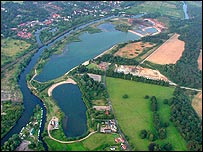 Picture: Aerial view of Whitlingham Broad.