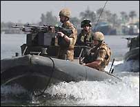 عراق میں مصروفِ عمل برطانوی بحریہ 