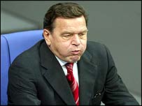 Almanya Başbakanı Gerhard Schröder 