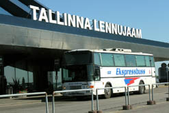 Tallinn airport in Estonia
