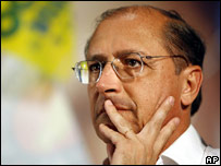 O candidato Geraldo Alckmin