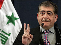 O ministro do Interior do Iraque, Falah Hassan al-Naqib