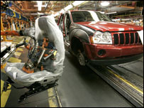 Montadora de carros. AP Photo/Paul Sancya